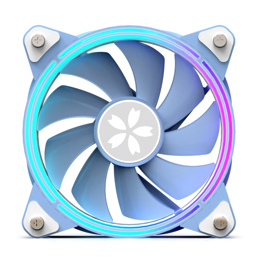 

CPU Cooler for Yeston & ZEAGINAL Joint Sakura Hitomi Huajia ARGB Shenguang Synchronous 12cm Supports Multi-platform Chassis Fan