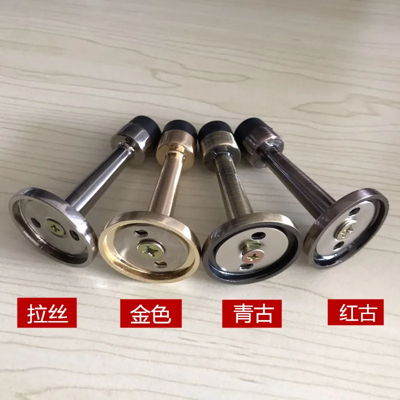 Дверной стопор из нержавеющей стали держатель для пола фитинг с винтами