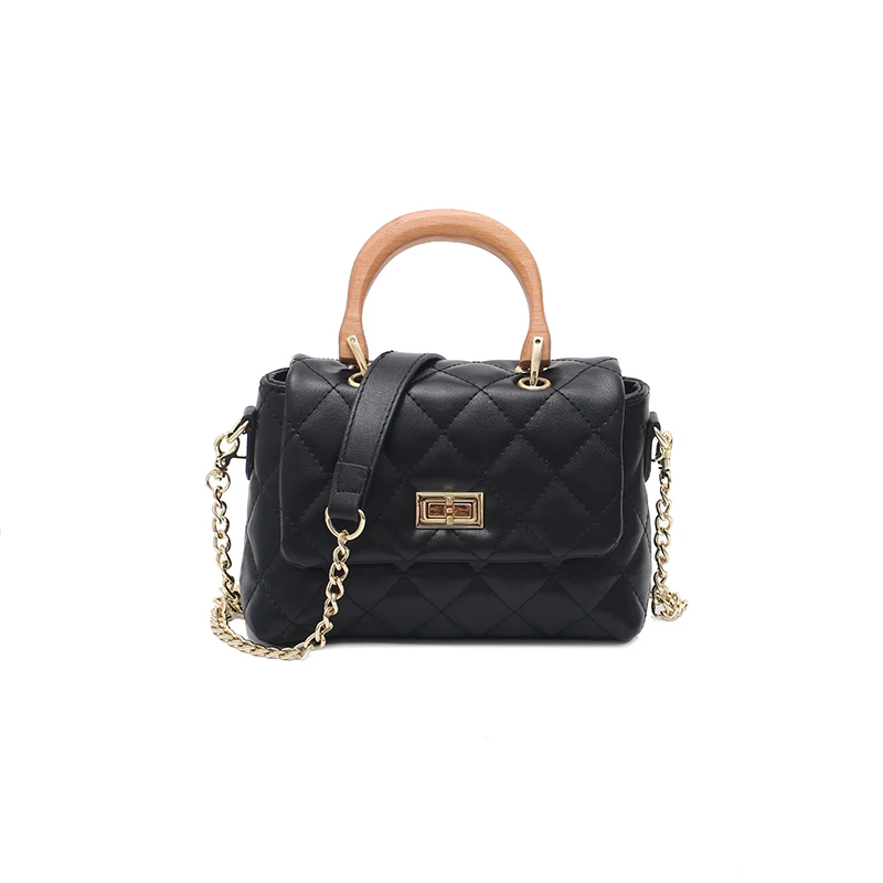 2019 Новая мода дикая мягкая кожа маленькая квадратная сумка цепь из ромбов | Багаж