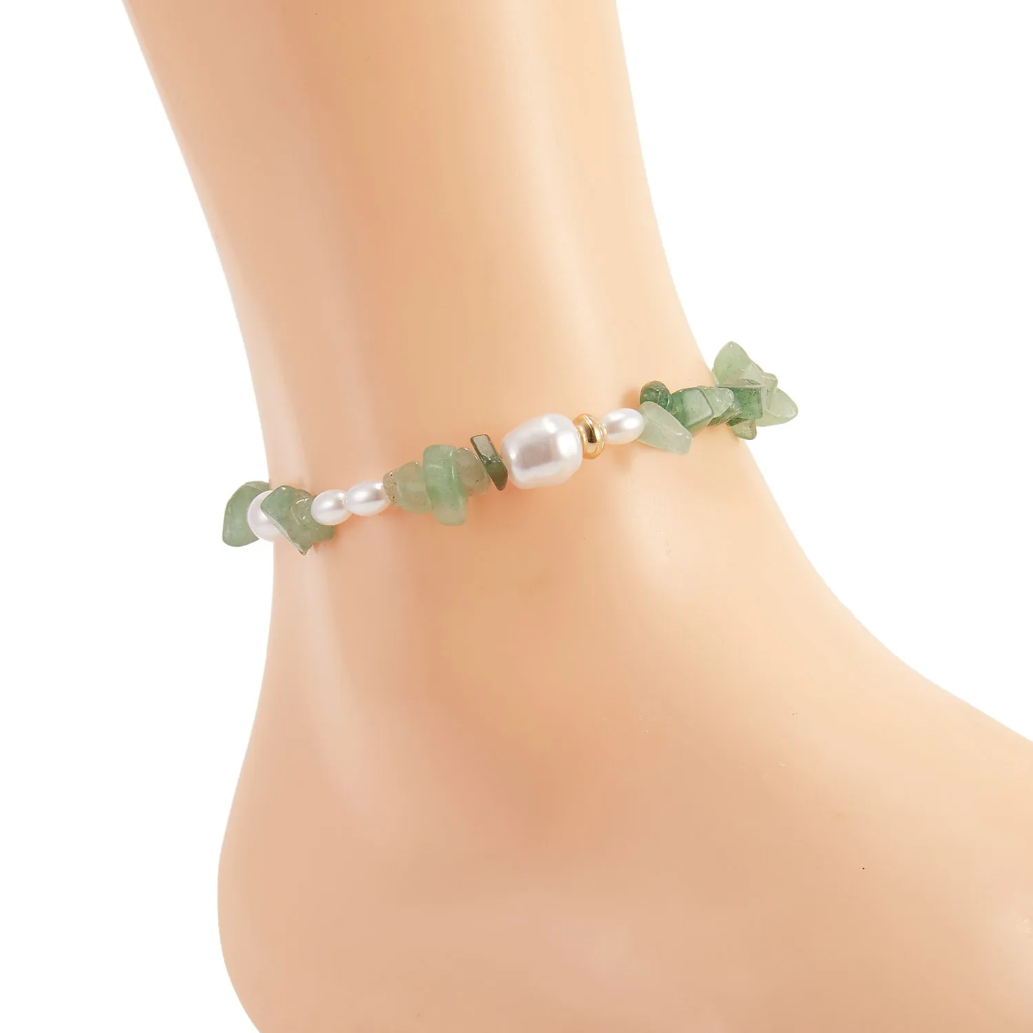 

Irregular Natural Crystals Chakras Stone Bracelet Beads Chips Jewelry Bracelets Pearls Natural Stone Lucky Gravel Beaded Bangle