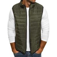 2022 spring and autumn mens solid color sleeveless vest coat mens simple atmospheric cotton jacket vest