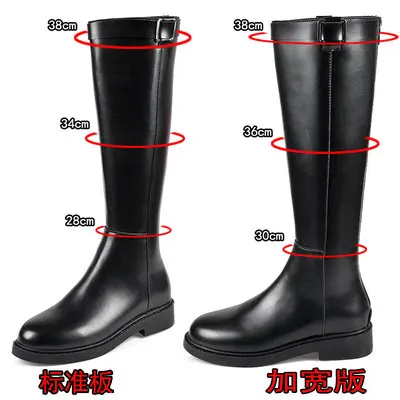 Рыцарские сапоги Новинка 2019 года женские до колена на плоской подошве бархатные