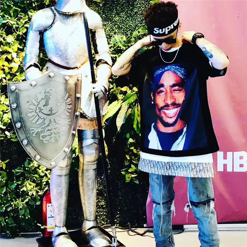 

Tupac 2pac New T-shirt Streetwear Digital direct printing Men Women Summer Style Hip-hop Tupac T Shirt