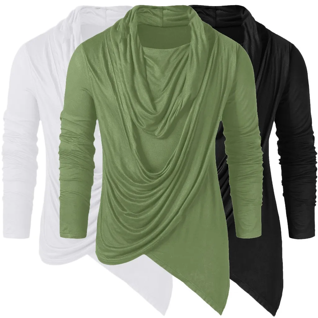 Мужская футболка с асимметричным подолом