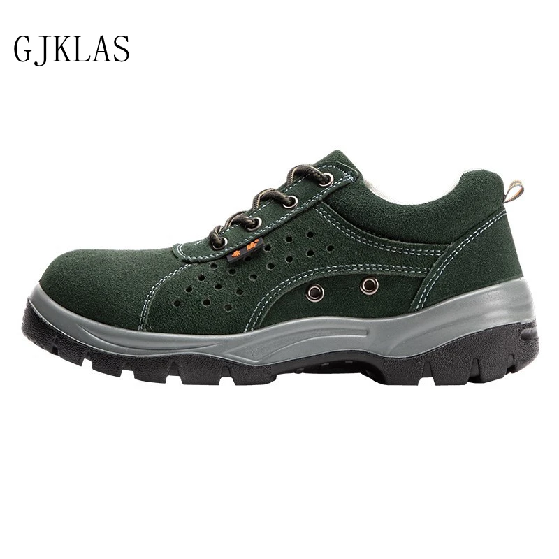 

Indestructible Work Shoes Men Steel Toe Shoes Safety Boots Construction Work Boots Male Puncture-Proof Security Welder Shoes