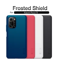 for xiaomi poco f3 case 6 67 inch nillkin frosted shield pc matte hard fundas back cover for pocophone f3 protection capa cases