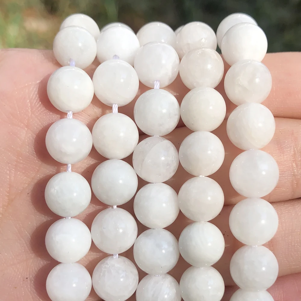 

Бусины Из Натурального голубого лунного камня ААА, круглые бусины 6/8/10 мм для изготовления ювелирных изделий, браслетов, ожерелий «сделай са...