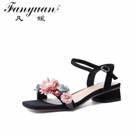 new white flower dance shoes high heels women sexy show sandals ladies party club shoes wedding new female dress shoes