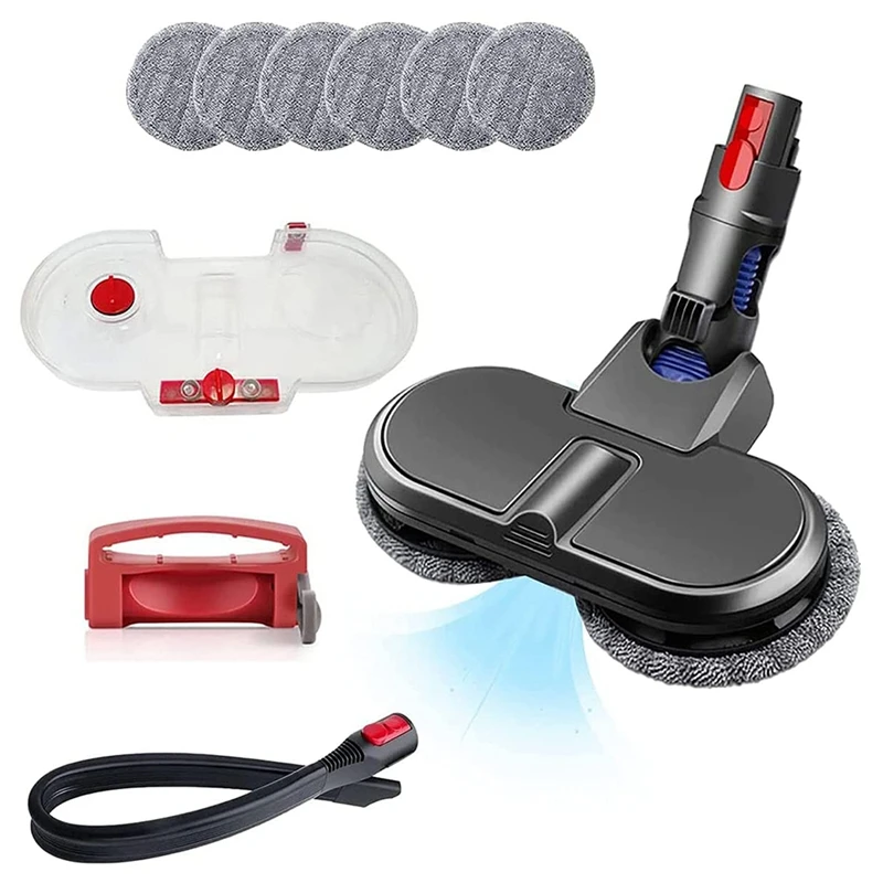 

Mop For Dyson V11 V10 V8 V7,For Dyson Mop Attachment With Water Tank And 6 Replacement Pads,Crevice Nozzle,Switch Lock