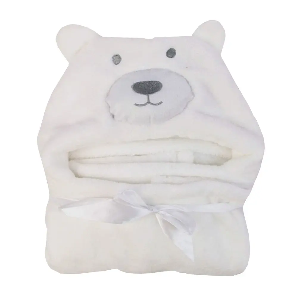 

100cm Cute Bear Shaped Baby Hooded Bathrobe Soft Infant Newborn Towel Giraffe Towel Blanket Baby Bath Towel Cartoon Patter Towel