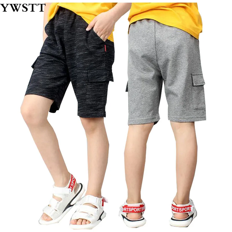 

Summer Boys Shorts Casual Pants For Kids Cotton Children Shorts Loose Teenager Sports Pants Leisure Clothing 5-12T