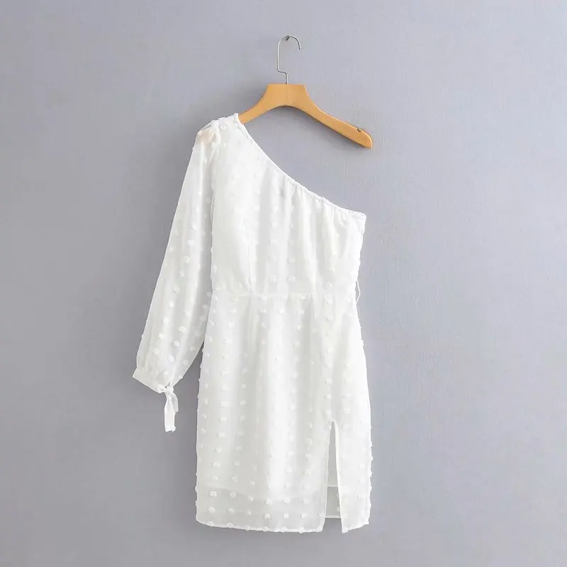 XQ9 55 9115 Европейская и американская мода платье на одно плечо женское vestidos de verano