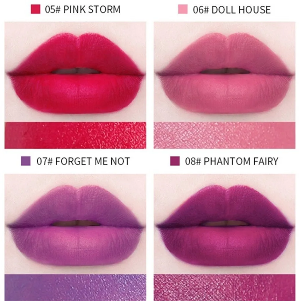 Новинка водостойкая губная помада телесного цвета матовая бархатная Глянцевая