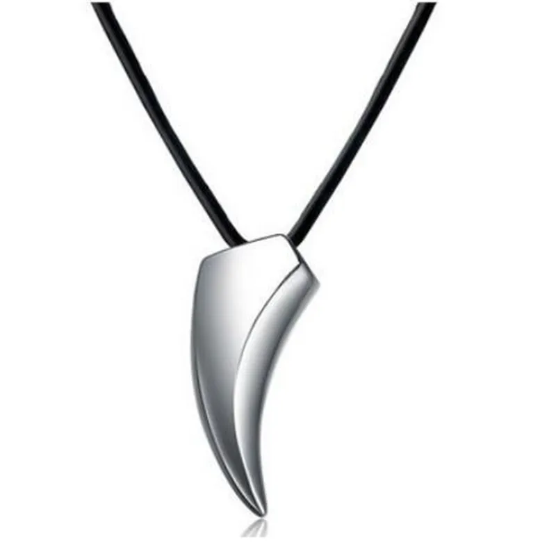 

POTCET Men's Stainless Steel Spike Titanium Steel Necklace Pendant Clavicle Chain Geometric Fashion Retro Hip Hop Party Jewelry