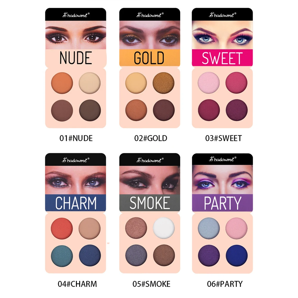 Палитра теней для век 9 цветов блестящие матовые тени палитра мерцающие и