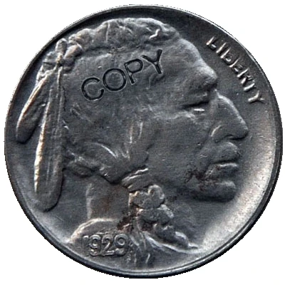 

USA 1929 P,D,S BUFFALO NICKEL COPY COINS