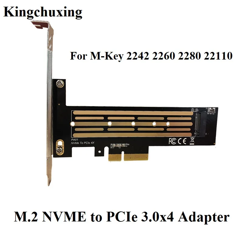 Kingchuxing M2 SSD nvme к PCIe 3 4*4 адаптер для твердотельного накопителя карта расширения 2242