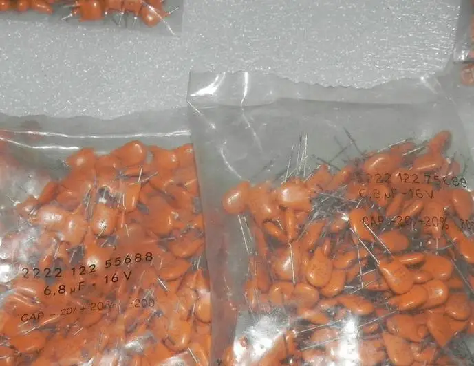 

Original imported capacitor electronic 16v6.8uf OFC copper pin original tantalum solid audio electrolytic capacitor