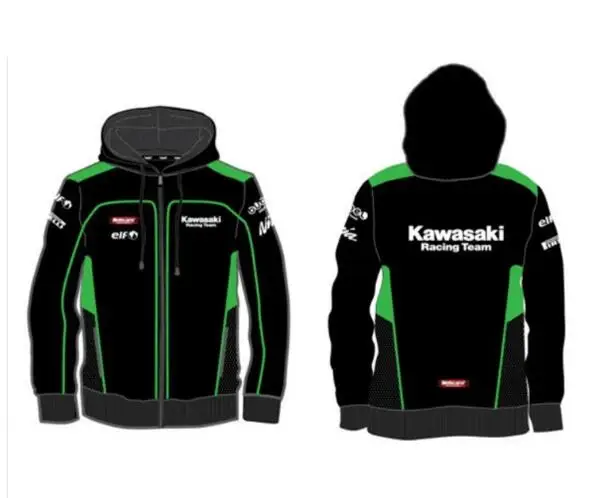 Новый Кавасаки Спорт на открытом воздухе с капюшоном одежда Повседневная