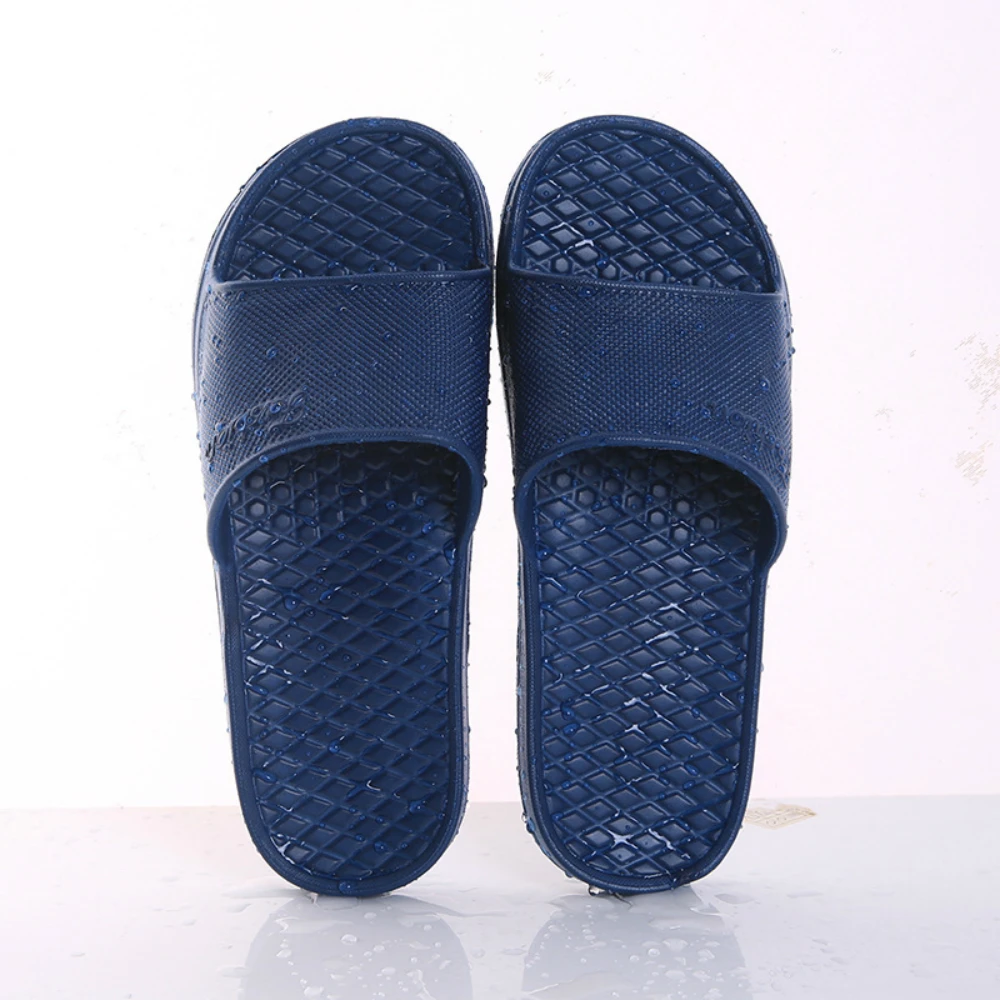 

Unisex Home Slippers Summer Indoor Floor Non-slip Slippers Couple Family Women and Men Hotel Bathroom Bath Sandal Slippers
