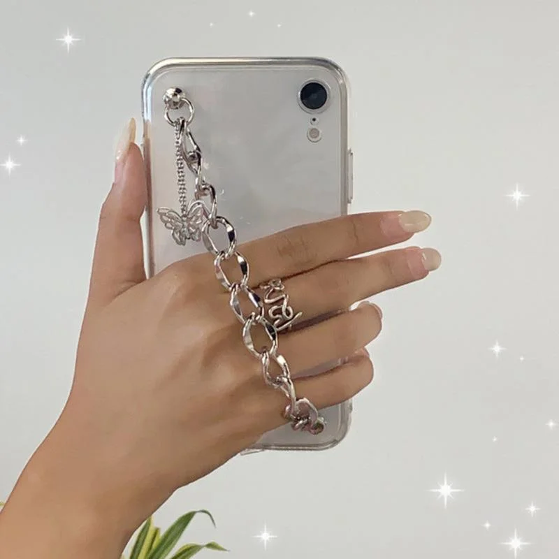 

Butterfly Bracelet for iphone 13/ 12 mobile phone case iphone11promax goddess chain protective cover for