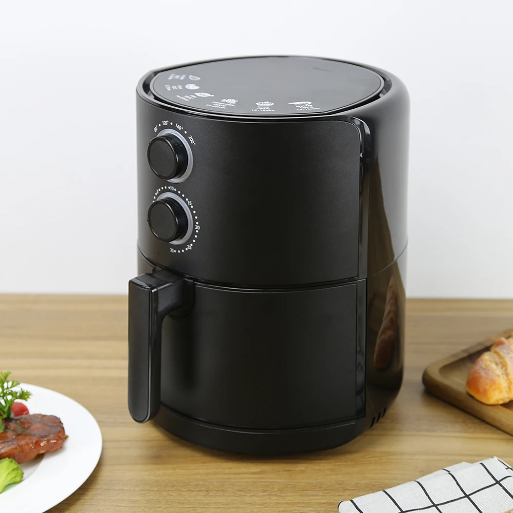 

Certified 3Year Warranty 1400W Black Air Fryer Oven