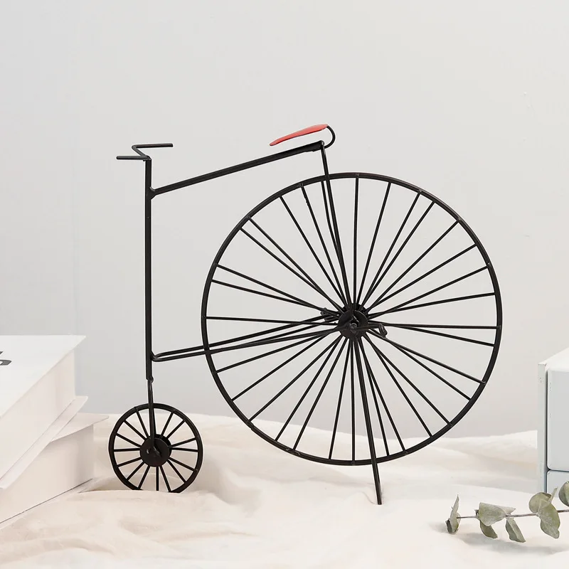 

Retro old wrought iron bicycle model ornaments Creative Home Decorations wine cabinet desk decoration