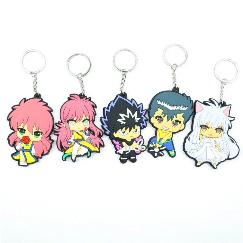 

Anime Yu Yu Hakusho Keychain Key Ring PVC Key Chains Itabag Keychains Bag Car Hanging Fashion Key Accessories
