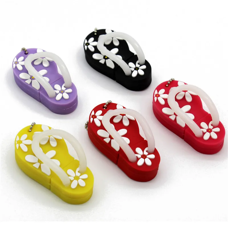 Напиши мне мультфильм 64 Гб Симпатичные шлепанцы USB флэш накопитель 4 ГБ 8