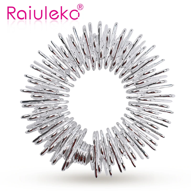 10 шт. серебряные массажные акупунктурные кольца для пальцев забота о здоровье