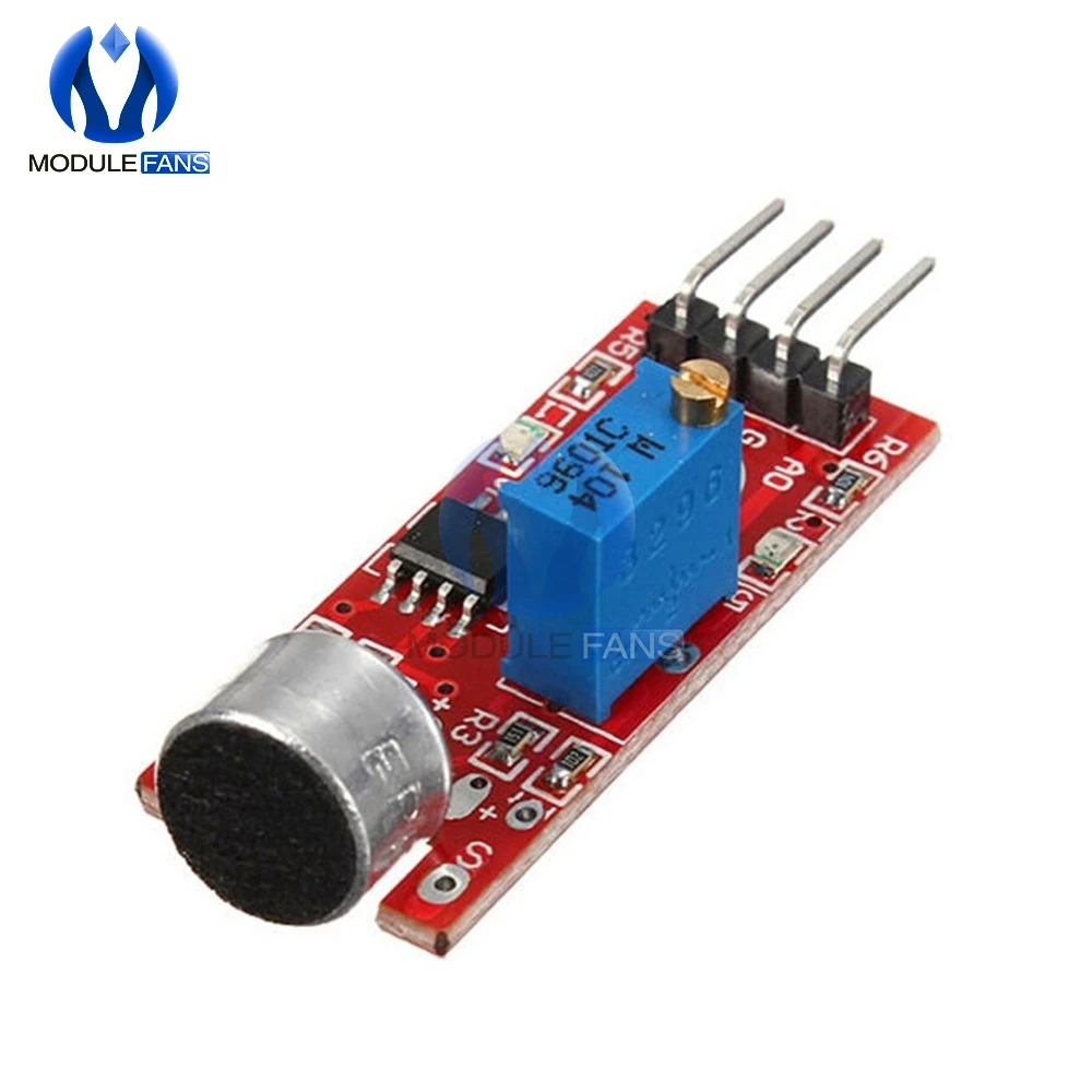 Высокочувствительный микрофонный датчик обнаружения звука модуль для Arduino AVR PIC 5