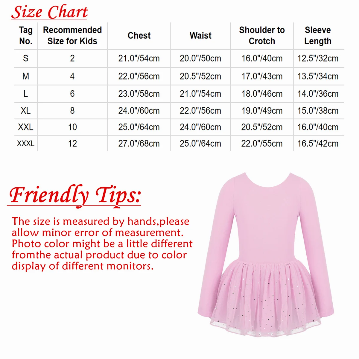 Балетное платье для девочек гимнастический купальник балерины с длинными