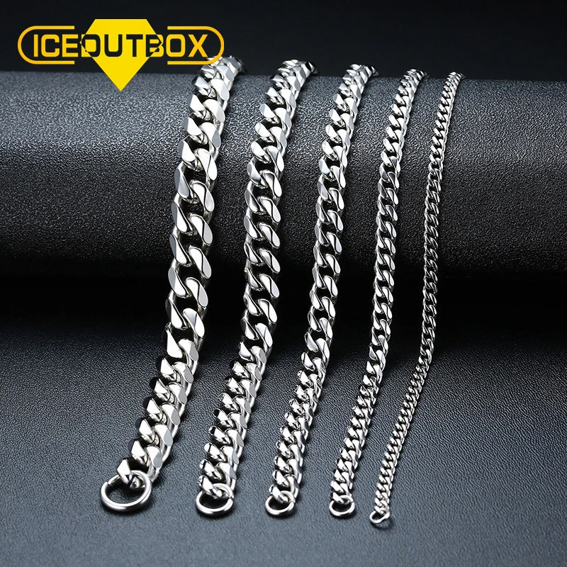 ICEOUTBOX простой для детей возрастом от 5 до 10 мм Нержавеющая сталь КУБИНСКИЙ звено