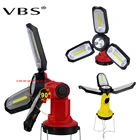 Светодиодный гаражный светильник, 6 режимов, встроенный аккумулятор, зарядка через USB, поисковый светильник для офиса, склада, мастерской, освесветильник для технического обслуживания