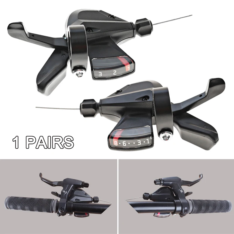 1 пара MTB рычаг переключения скоростей 8/24 Cable Trigger совместимый для Shimano SL-M310 ENA88 |