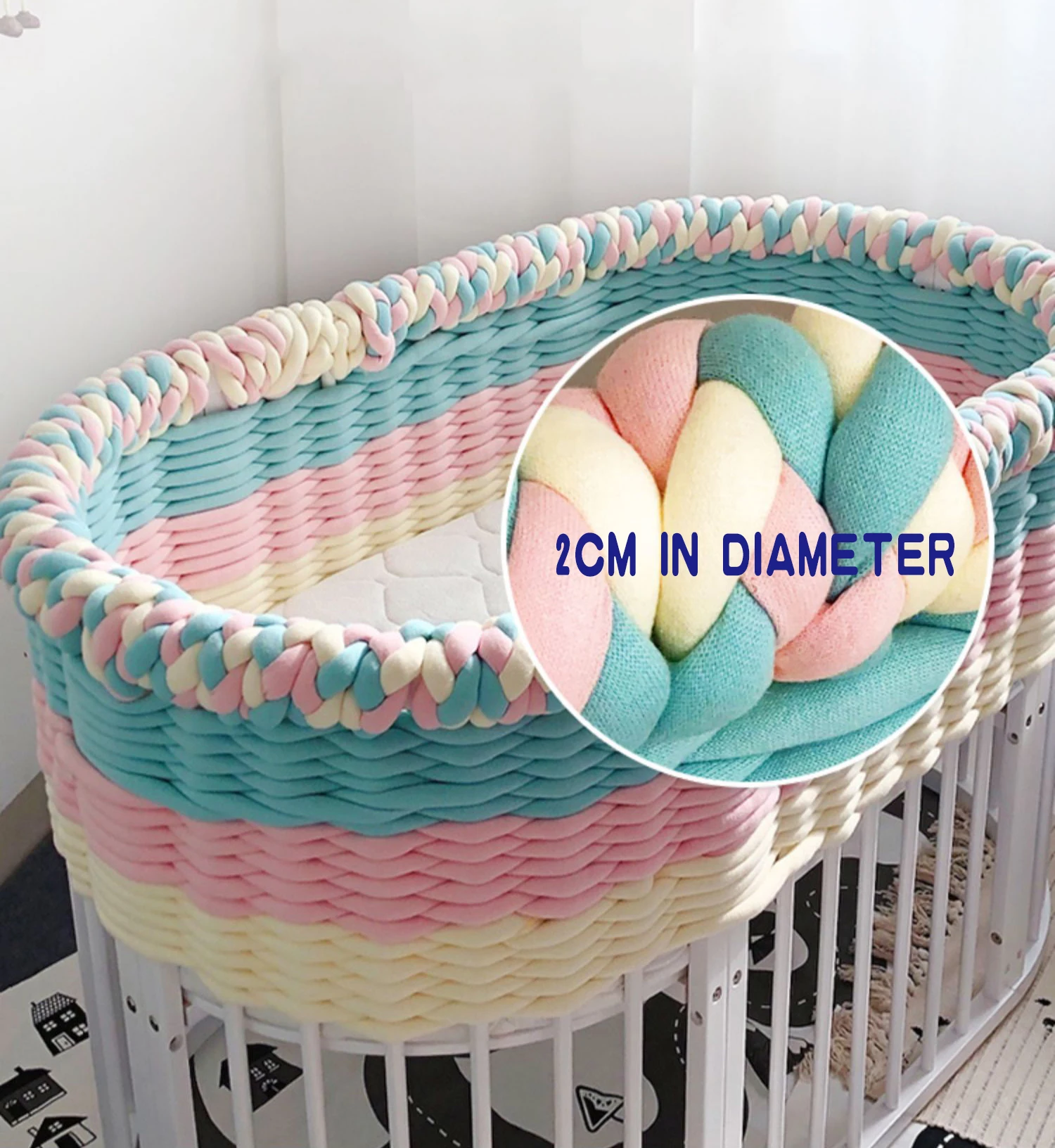 DIY многофункциональная хлопковая детская кровать для малышей бампер кроватки