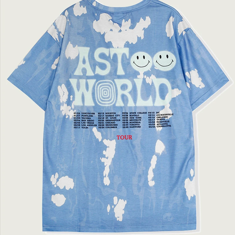 Футболка в стиле хип-хоп Мужская футболка Трэвиса Скотта астромира 2020 летняя