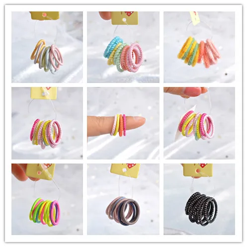 Детская резинка для волос цветная эластичная акриловая лента 20 шт./лот |