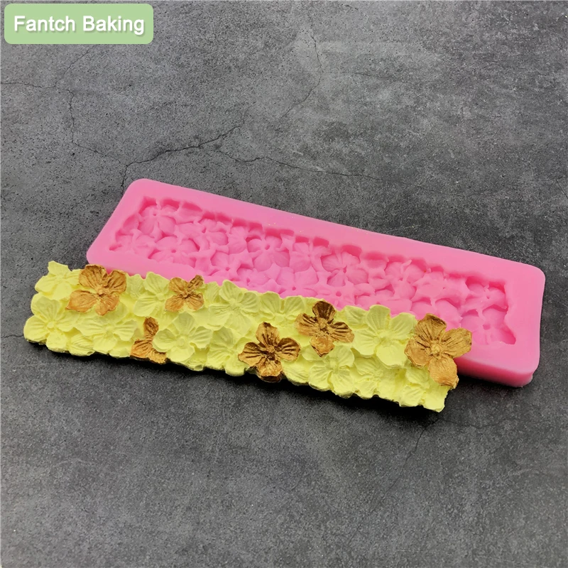 

Flower Clover Silicone Mold For Fondant Chocolate Cookies Dessert Making DIY Mould Cake Decoration Baked Tool Oven Available