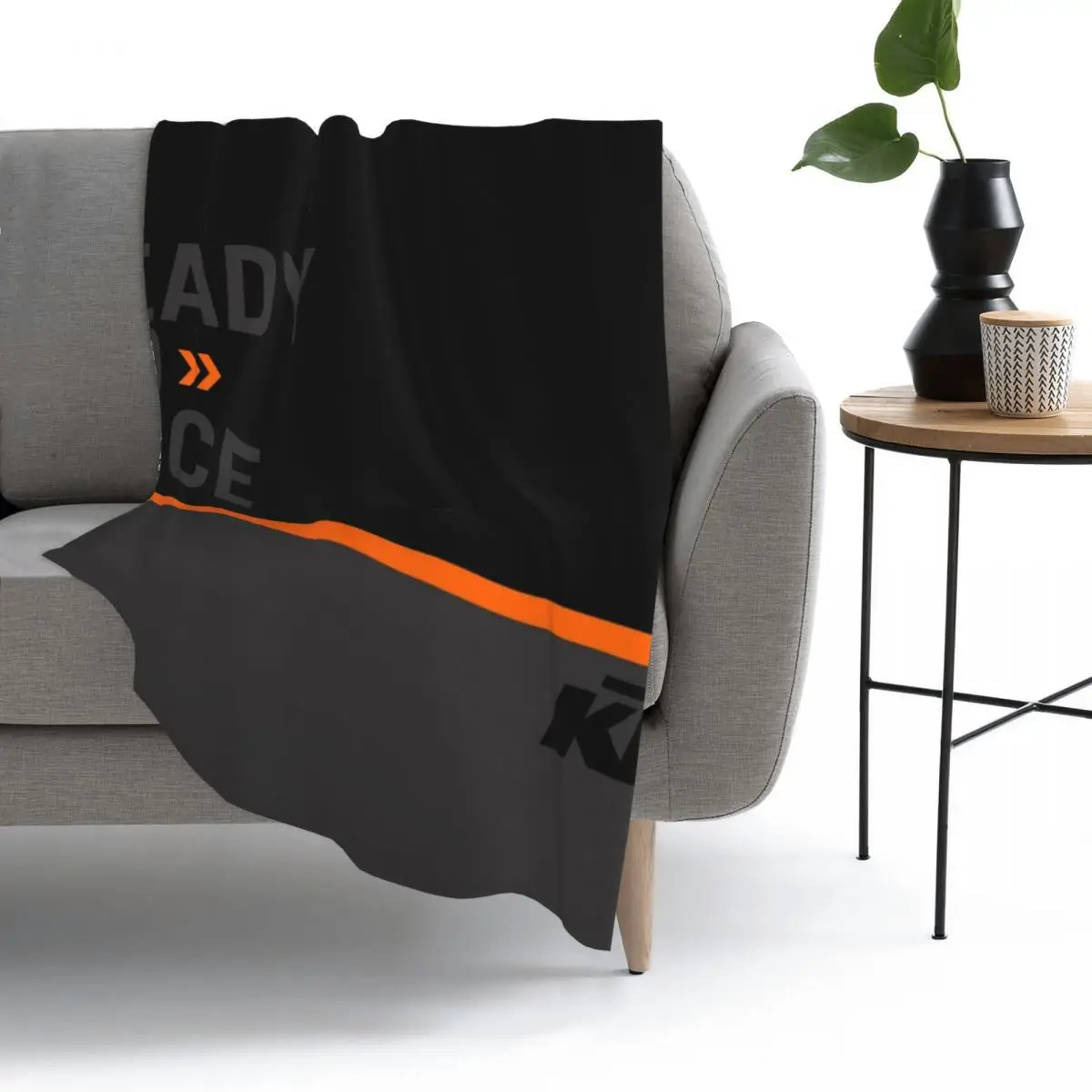 KTM Dark Throw Blanket-Manta de forro polar para cama, manta de felpa para sof&aacute;, franela c&aacute;lida, ropa de cama para viajes en casa, suave para adultos y ni&ntilde;os-0