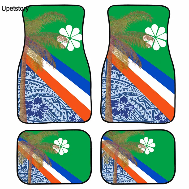 

Upetstory Polynesian Pohnpei Prints Floor Mat for Cars 4pcs/Set Custom Car Floor Mats Stylish Comfy Truck Floor Mats Doormat