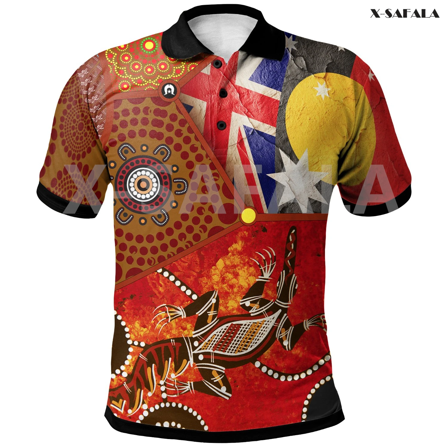

Australia Naidoc Week 2021 Aboriginal Art 3D Full Printed Men Women Thin Polo Shirt Collar Short Sleeve Street Wear Casual Tee