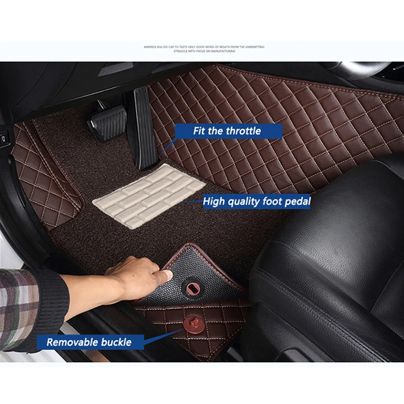 Автомобильные напольные коврики kokololee под заказ для Jac all model JAC S2 S3 T5 Rein13 s5 faux