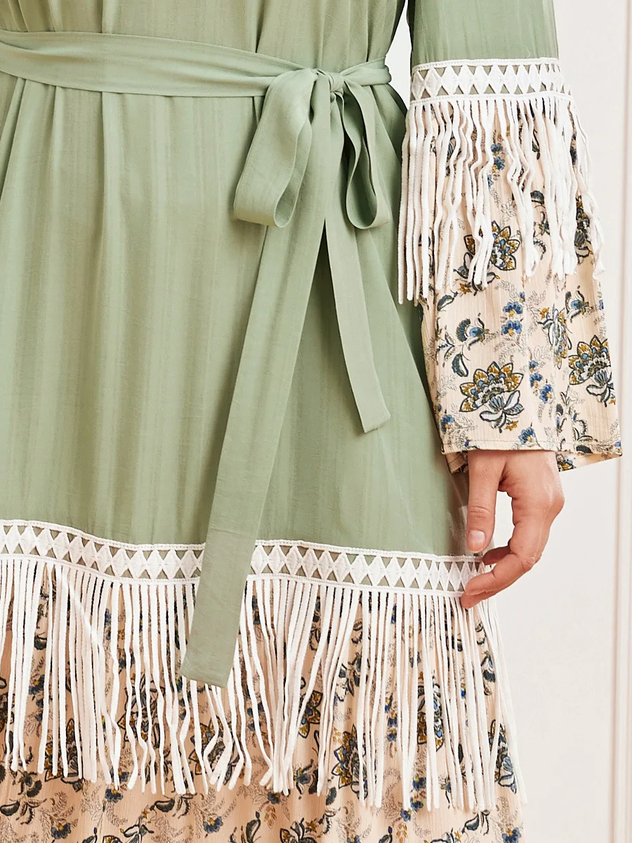 

Eid Muslim Women Dress Mubarak Abaya Dubai Hijab Dresses Turkey Islamic Clothing Caftan Marocain Kaftan Vestido Musulmane Femme