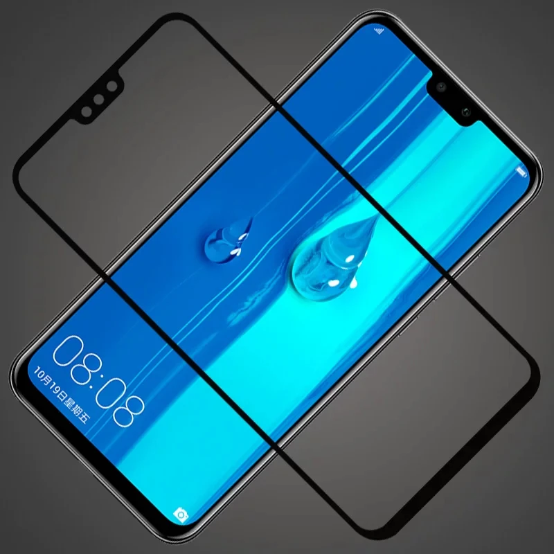Защита экрана для huawei Y6 Y9 Prime Y5 Y9 Y7 Y6 Prime закаленное стекло полное покрытие защитная пленка 9H