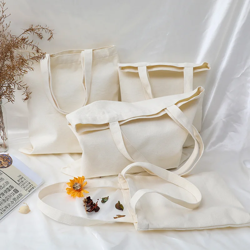 

Nature Handbag Tote Cotton Bag Wholesale Custom Canvas Green Shopping Bags Shoulder Bag