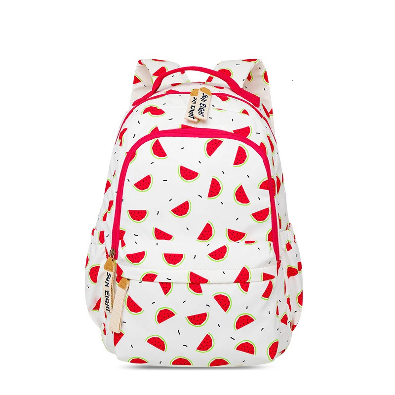 cartoon ice cream prints school bag high quality nylon backpack school bags for girls backpack for teenage female Mochila