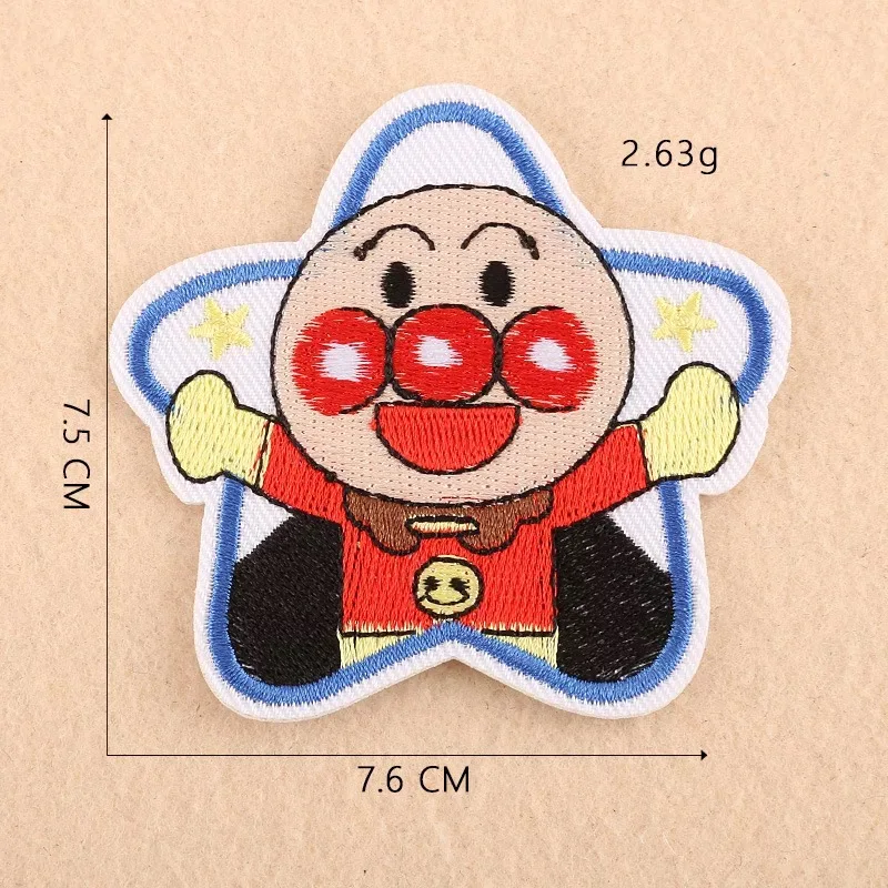 Мультяшные комиксы Anpanman, нашивки с железной вышивкой, нашивки для одежды, Diy наклейки, аксессуары для одежды - Цвет: 13