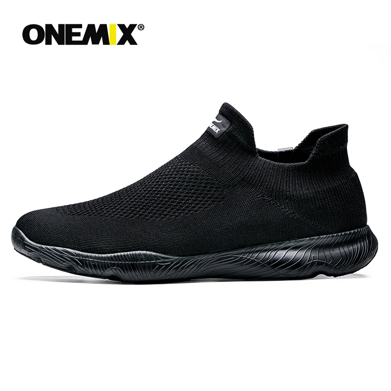 ONEMIX Unisex Sock Walking Shoes Light Weight Slip-on Sandals Knitted Breathable Mesh Athletic Casual Shoes Walking Sneakers