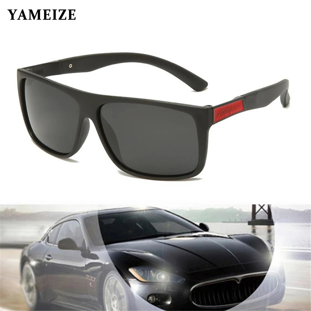 

YAMEIZE Polarized Mirror Sunglasses Men Driving Sun Glasses Vintage Fishing Sunglasses Brand Design Goggle UV400 Gafas De Sol